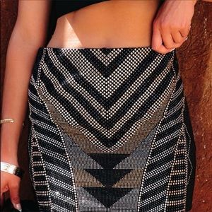 NWOT Vici Elite Studded Mini Skirt